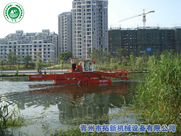 銷(xiāo)往河南南陽(yáng)全自動(dòng)(dòng)割草船【工作視頻】